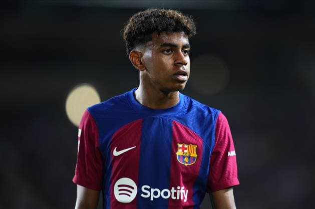 ESP: FC Barcelona, Barca Sevilla FC. La Liga EA Sports match. Date 8 Lamine Yamal of FC Barcelona during the La Liga EA Sports match between FC Barcelona and Sevilla FC played at Lluis Companys Stadium on September 29, 2023 in Barcelona, Spain. kpng Copyright: xBaguxBlancox xPRESSINPHOTOx PS_230929_723