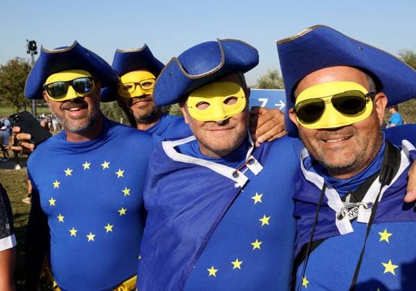GOLF - Ryder Cup 2023 ROME,ITALY,30.SEP.23 - GOLF - Ryder Cup, Marco Simone Golf and Country Club. Image shows fans.  GEPAxpictures xHansxOberlaender