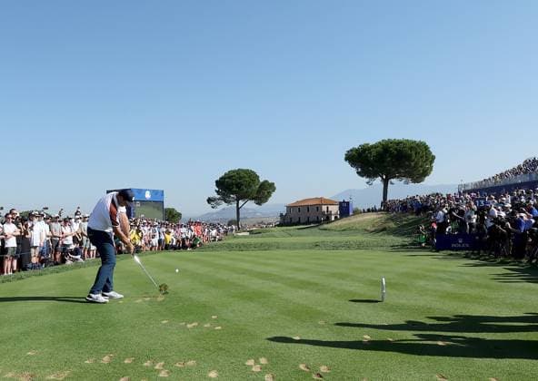 GOLF - Ryder Cup 2023 ROME,ITALY,30.SEP.23 - GOLF - Ryder Cup, Marco Simone Golf and Country Club. Image shows Sepp Straka (AUT EUR).  GEPAxpictures xHansxOberlaender