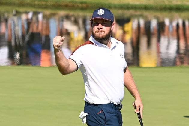 Ryder Cup 2023, Day Two, Morning Foursomes, Golf, Marco Simone Golf & Country Club, Rome, Italy - 30 Sep 2023  Copyright: xGreigxCowie Shutterstockx 14130258cl