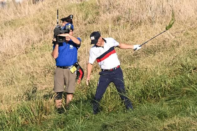Ryder Cup 2023, Day Two, Morning Foursomes, Golf, Marco Simone Golf & Country Club, Rome, Italy - 30 Sep 2023  Copyright: xGreigxCowie Shutterstockx 14130258gp