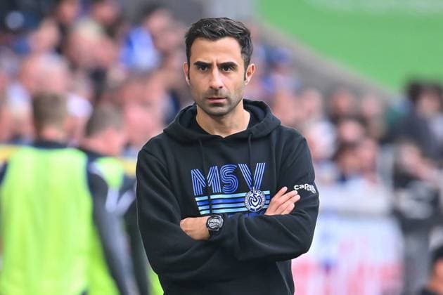Soccer 3 Liga 8 Matchday MSV Duisburg Preußen Münster on 30 09 2023 in the Schauinsland Reisen Arena in Duisburg Engin Vural coach head coach Duisburg xJJPGx