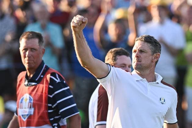 Ryder Cup 2023, Day Two, Afternoon Fourballs, Golf, Marco Simone Golf & Country Club, Rome, Italy - 30 Sep 2023  Copyright: xGreigxCowie Shutterstockx 14130259fl