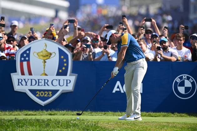 Ryder Cup 2023, Day Three, Singles, Golf, Marco Simone Golf & Country Club, Rome, Italy - 01 Oct 2023  Copyright: xGreigxCowie Shutterstockx 14130264al