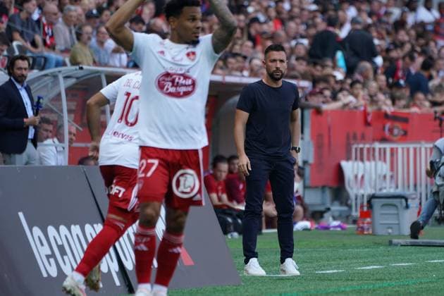 Francesco Farioli (entraineur de l OGC Nice) FOOTBALL : OGC Nice vs Brest - Ligue 1 Uber Eats - Nice - 01 10 2023 NorbertScanella Panoramic 