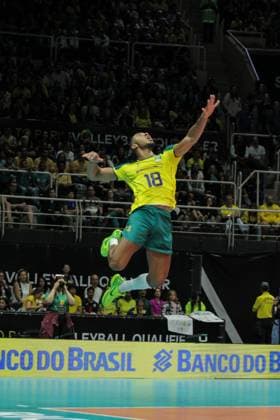 Volleyball, Olympia Quali, Brasilien - Tschechien Pré Olímpico Brasil x República Tcheca RIO DE JANEIRO, RJ - 01.10.2023: PRÉ OLÍMPICO BRASIL X REPÚBLICA TCHECA - The Brazilian volleyball team returned to the Maracanãzinho court, in Rio de Janeiro, this Sunday morning (1) to face the Czech Republic team, in the second round of the Men& 39;s Pre-Olympic Volleyball Tournament in search of qualification for the Olympic Games, Olympische Spiele, Olympia, OS in Paris 2024. (Photo: Lorando Labbe Fotoarena) x2442027x  LorandoxLabbe