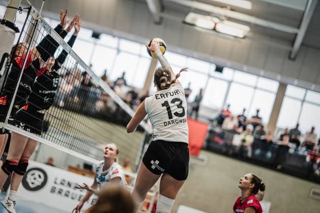 Volleyball, Women, 2. BL, ETV Hamburg - Schwarz-Weiß Erfurt