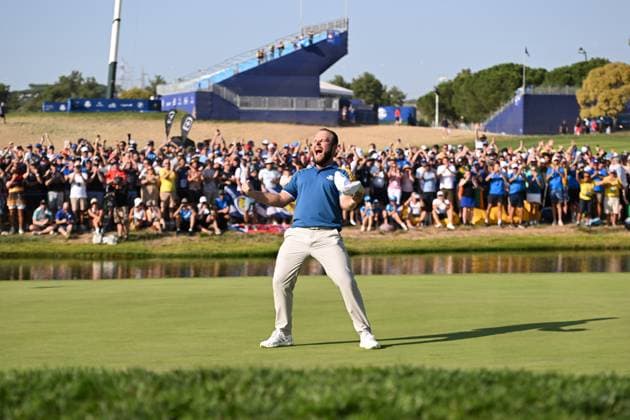 Ryder Cup 2023, Day Three, Singles, Golf, Marco Simone Golf & Country Club, Rome, Italy - 01 Oct 2023  Copyright: xGreigxCowie Shutterstockx 14130264aw