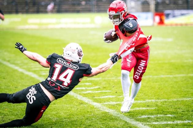Erima German Football League Semifinals 2023 Potsdam Royals New Yorker Lions Braunschweig Erima German Football League Semifinals 2023 Potsdam Royals New Yorker Lions Braunschweig Copyright: xBEAUTIFULxSPORTS NicolxMarschallx