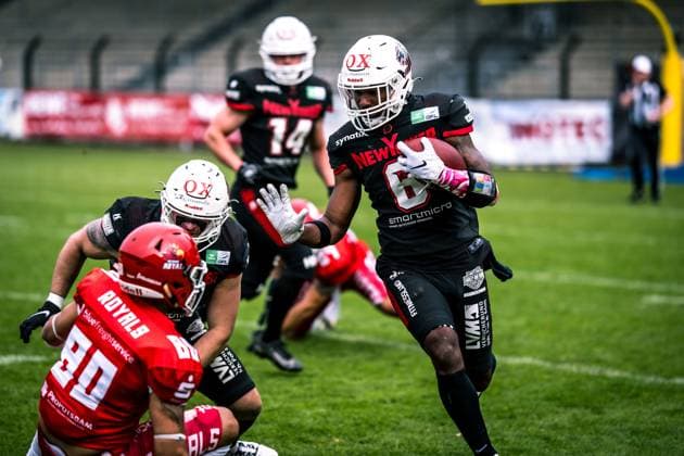 Erima German Football League Semifinals 2023 Potsdam Royals New Yorker Lions Braunschweig Erima German Football League Semifinals 2023 Potsdam Royals New Yorker Lions Braunschweig Copyright: xBEAUTIFULxSPORTS NicolxMarschallx