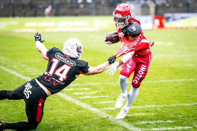 Erima German Football League Semifinals 2023 Potsdam Royals New Yorker Lions Braunschweig Erima German Football League Semifinals 2023 Potsdam Royals New Yorker Lions Braunschweig Copyright: xBEAUTIFULxSPORTS NicolxMarschallx