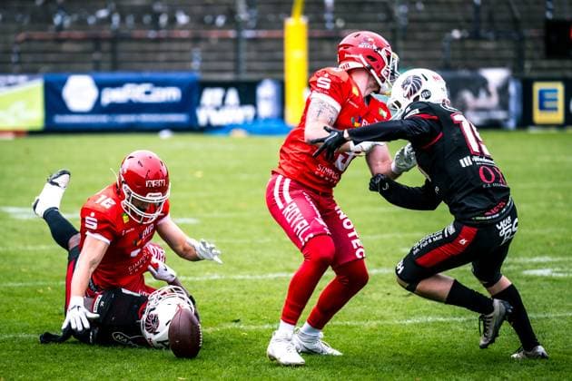 Erima German Football League Semifinals 2023 Potsdam Royals New Yorker Lions Braunschweig Erima German Football League Semifinals 2023 Potsdam Royals New Yorker Lions Braunschweig Copyright: xBEAUTIFULxSPORTS NicolxMarschallx