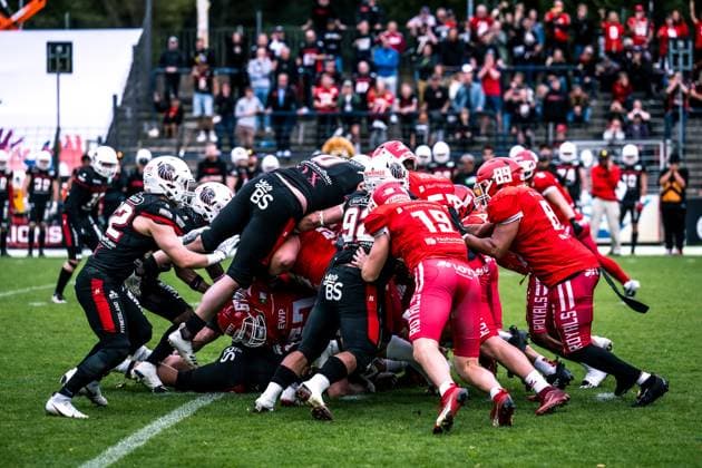 Erima German Football League Semifinals 2023 Potsdam Royals New Yorker Lions Braunschweig Erima German Football League Semifinals 2023 Potsdam Royals New Yorker Lions Braunschweig Copyright: xBEAUTIFULxSPORTS NicolxMarschallx