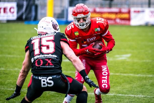 Erima German Football League Semifinals 2023 Potsdam Royals New Yorker Lions Braunschweig Erima German Football League Semifinals 2023 Potsdam Royals New Yorker Lions Braunschweig Copyright: xBEAUTIFULxSPORTS NicolxMarschallx