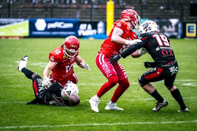 Erima German Football League Semifinals 2023 Potsdam Royals New Yorker Lions Braunschweig Erima German Football League Semifinals 2023 Potsdam Royals New Yorker Lions Braunschweig Copyright: xBEAUTIFULxSPORTS NicolxMarschallx