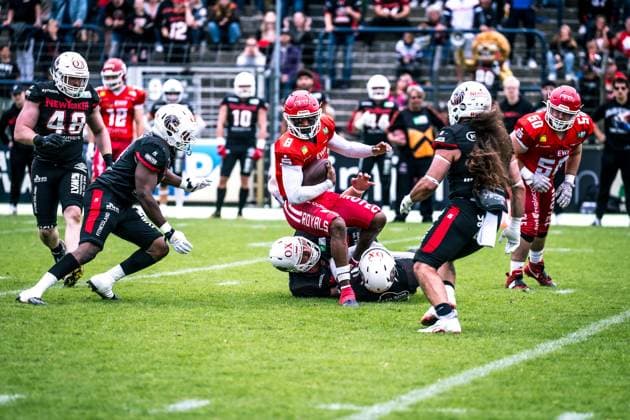 Erima German Football League Semifinals 2023 Potsdam Royals New Yorker Lions Braunschweig Erima German Football League Semifinals 2023 Potsdam Royals New Yorker Lions Braunschweig Copyright: xBEAUTIFULxSPORTS NicolxMarschallx