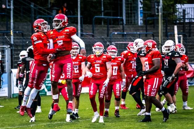 Erima German Football League Semifinals 2023 Potsdam Royals New Yorker Lions Braunschweig Erima German Football League Semifinals 2023 Potsdam Royals New Yorker Lions Braunschweig Copyright: xBEAUTIFULxSPORTS NicolxMarschallx