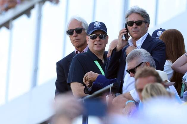 Golf, Ryder Cup in Rome, Final Day - Prince Albert of Monaco among the spectators