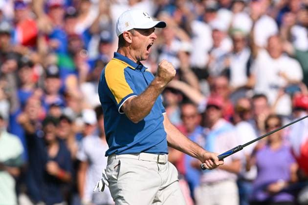 Ryder Cup 2023, Day Three, Singles, Golf, Marco Simone Golf & Country Club, Rome, Italy - 01 Oct 2023  Copyright: xGreigxCowie Shutterstockx 14130264dh