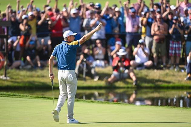 Ryder Cup 2023, Day Three, Singles, Golf, Marco Simone Golf & Country Club, Rome, Italy - 01 Oct 2023  Copyright: xGreigxCowie Shutterstockx 14130264di