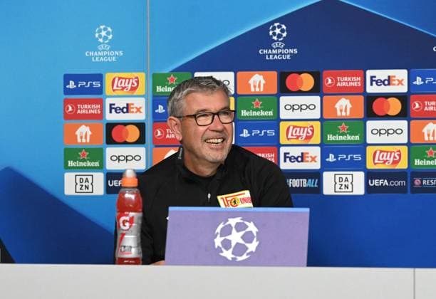 Football, men, season 2023 2024, Champions League, press conference of 1 FC Union Berlin at the stadium An der Alten Försterei, coach Urs Fischer 1 FC Union , 02 10 2023, Copyright: xMatthiasxKochx