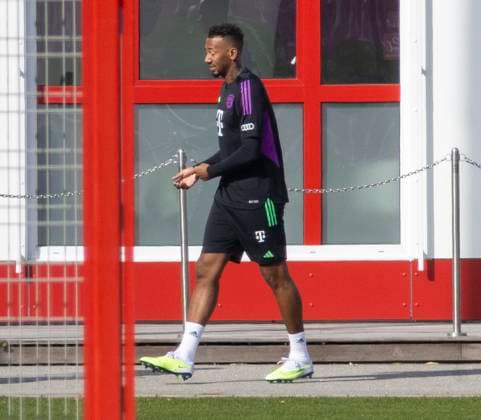 Jerome Boateng secret training of FC Bayern Munich at Säbener Strasse in Munich date 01 10 2023