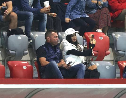 Selfie Lothar MATTHAEUS MATTÄHUS with company Womens soccer, Bayern Muenchen Koeln, 2 10 2023 Womens soccer Bundesliga, FC Bayern Munich 1 FC Cologne, 2 match day, season 2023 2024 in Munich, F C B A Y E R N C A M P U S, Germany Source Copyright Credit Oryk HAIST xFRAUENFUSSBALL_FCB-KOEx