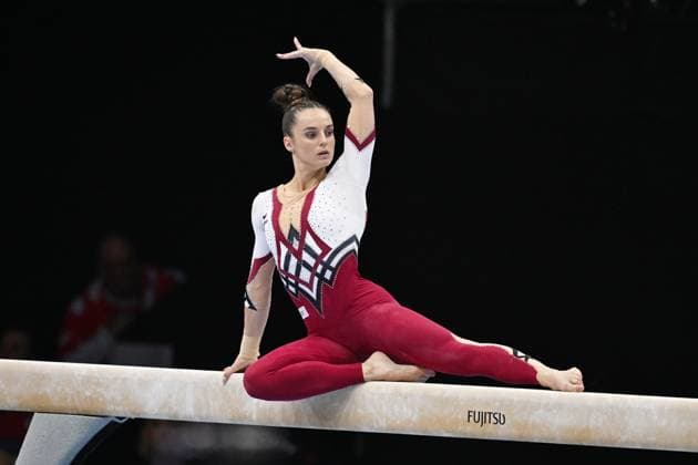 Sport Themen der Woche KW40 Sport Bilder des Tages Pauline Schaefer-Betz (GER), October 2, 2023 - Artistic Gymnastics : The 2023 Artistic Gymnastics World Championships, Women s Balance Beam Qualification at Sportpaleis Antwerpen in Antwerp, Belgium. Noxthirdxpartyxsales  (231312831)