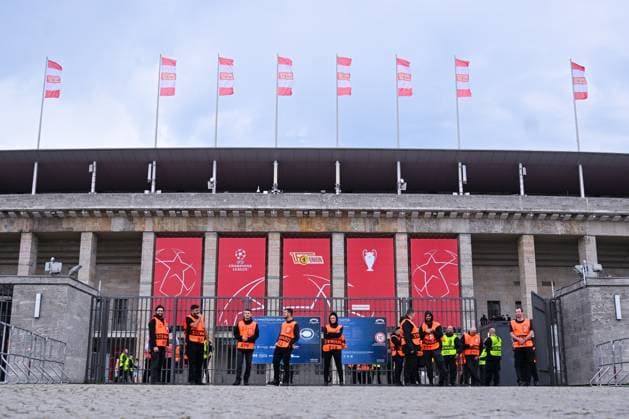 03 10 2023, Football, Champions League, 2 match day, 2023 2024 season, 1 FC Union Berlin Sporting Braga, The Olympic Stadium before the first match of 1 FC Union Berlin xRHR PHOTO TKx Copyright: RHR-FOTOx RHR-FOTO TK
