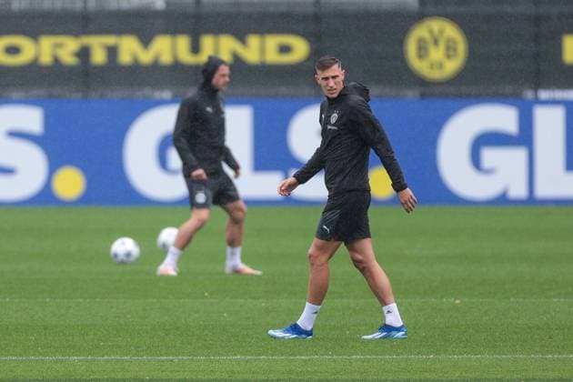 03 10 2023, football, season 2023 2024, 1 Bundesliga, training Borussia Dortmund, Nico Schlotterbeck Borussia Dortmund , Dortmund training ground BVB NRW Germany xRHR PHOTO DEx Copyright: DennisxEwert RHR-FOTOx RHR-FOTO DE