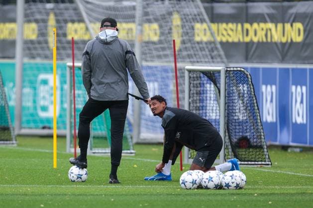 03 10 2023, football, season 2023 2024, 1 Bundesliga, training Borussia Dortmund, Sebastien Haller Borussia Dortmund , Dortmund training ground BVB NRW Germany xRHR PHOTO DEx Copyright: DennisxEwert RHR-FOTOx RHR-FOTO DE