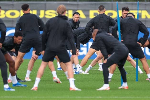03 10 2023, football, season 2023 2024, 1 Bundesliga, training Borussia Dortmund, Ramy Bensebaini Borussia Dortmund , Dortmund training ground BVB NRW Germany xRHR PHOTO DEx Copyright: DennisxEwert RHR-FOTOx RHR-FOTO DE