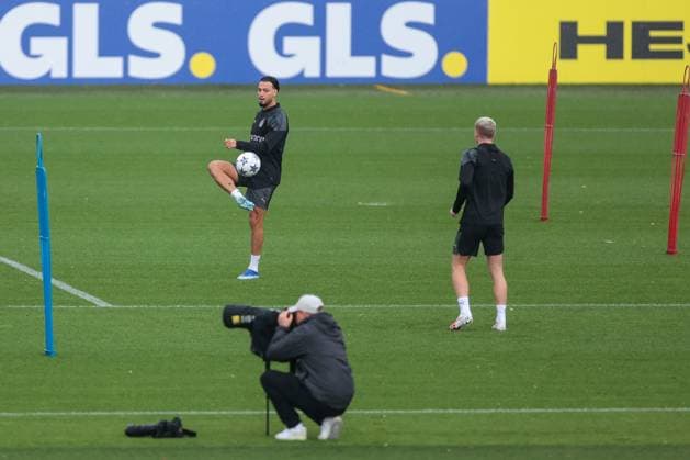 03 10 2023, football, season 2023 2024, 1 Bundesliga, training Borussia Dortmund, Ramy Bensebaini Borussia Dortmund , Dortmund training ground BVB NRW Germany xRHR PHOTO DEx Copyright: DennisxEwert RHR-FOTOx RHR-FOTO DE