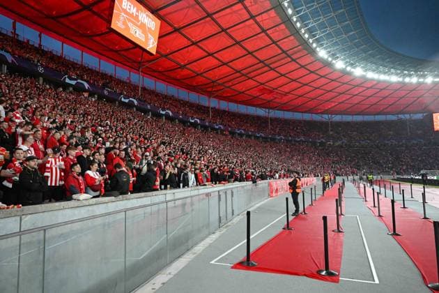 Football, Men, 2023 2024 season, UEFA Champions League Group C, Matchday 2 , 1 FC Union Berlin Sporting Braga, v l The fans of 1 FC Union Berlin , 03 10 2023, Copyright: xMatthiasxKochx