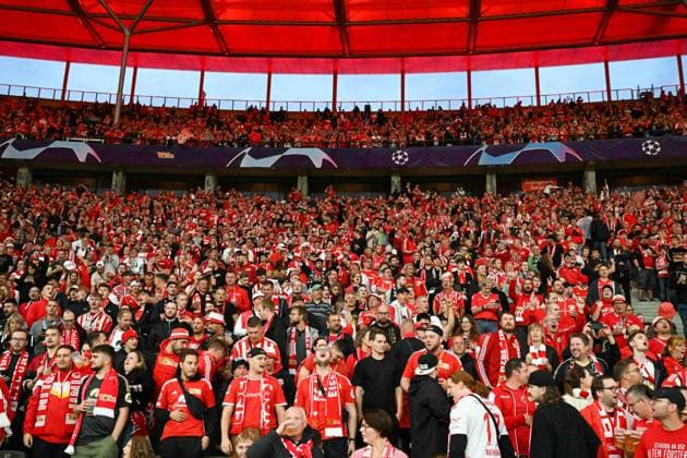 Football, Men, 2023 2024 season, UEFA Champions League Group C, Matchday 2 , 1 FC Union Berlin Sporting Braga, v l The fans of 1 FC Union Berlin , 03 10 2023, Copyright: xMatthiasxKochx