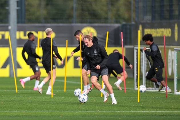 03 10 2023, football, season 2023 2024, 1 Bundesliga, training Borussia Dortmund, Julian Brandt Borussia Dortmund , Dortmund training ground BVB NRW Germany xRHR PHOTO DEx Copyright: DennisxEwert RHR-FOTOx RHR-FOTO DE