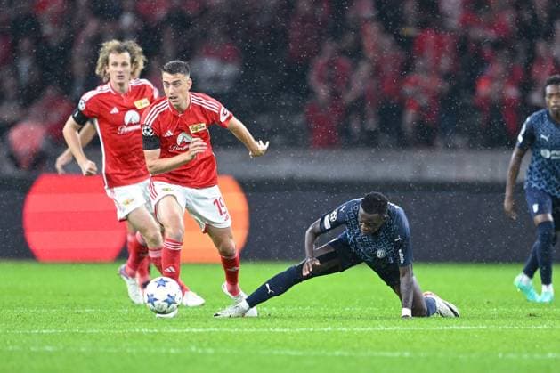 03 10 2023, Football, Champions League, 2 matchday, 2023 2024 season, 1 FC Union Berlin Sporting Braga, Janik Haberer Union Berlin , Cristian Borja SC Braga xRHR PHOTO TKx Copyright: RHR-FOTOx RHR-FOTO TK