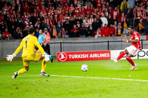 03 10 2023, xfrx, football UEFA Champions League, Union Berlin Sporting Braga emspor, v l Matheus Magalhaes Sporting Braga ,Sheraldo Becker Union Berlin goal to 1 0 DFL DFB REGULATIONS PROHIBIT ANY USE OF PHOTOGRAPHS as IMAGE SEQUENCES and or QUASI VIDEO Berlin
