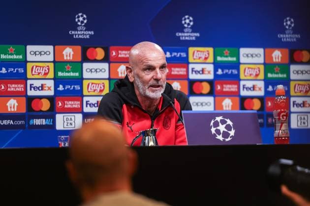 03 10 2023, football, season 2023 2024, UCL, UEFA Champions League, walkaround, press conference AC Milan, coach Stefano Pioli AC Milan , Dortmund Signal Iduna Park, NRW Germany xRHR PHOTO DEx Copyright: DennisxEwert RHR-FOTOx RHR-FOTO DE