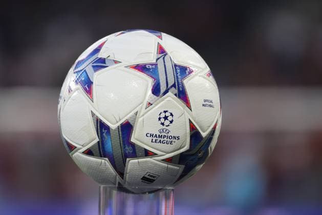 SOCCER - UEFA CL, RBS vs Sociedad SALZBURG,AUSTRIA,03.OCT.23 - SOCCER - UEFA Champions League, group stage, Red Bull Salzburg vs Real Sociedad. Image shows a ball.  GEPAxpictures xMathiasxMandl