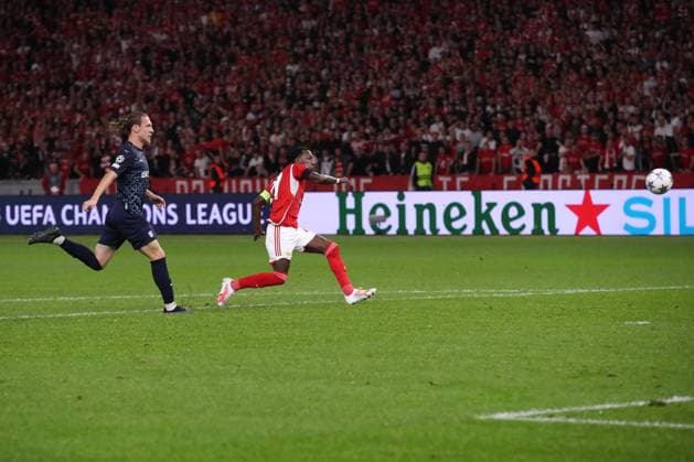 03 10 2023, xtgx, football, UEFA Champions League, 1 FC Union Berlin Sporting Braga emspor, v l goal to 1 0 by Sheraldo Becker Union Berlin, 27 DFL DFB REGULATES PROHIBIT ANY USE OF PHOTOGRAPHS as IMAGE SEQUENCES and or QUASI VIDEO Olympiastadion