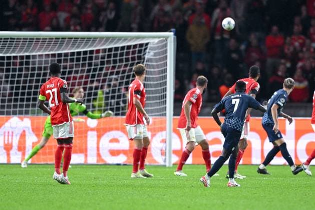 03 10 2023, Football, Champions League, 2 match day, 2023 2024 season, 1 FC Union Berlin Sporting Braga, Bruma SC Braga scores the goal to 2 2 xRHR PHOTO TKx Copyright: RHR-FOTOx RHR-FOTO TK