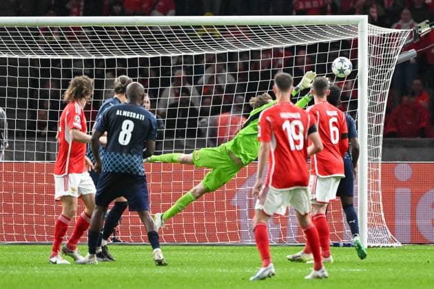 Football, Men, 2023 2024 season, UEFA Champions League Group C, Matchday 2 , 1 FC Union Berlin Sporting Braga, v l Bruma Sporting Braga scores the goal to 2 2, 03 10 2023, Copyright: xMatthiasxKochx