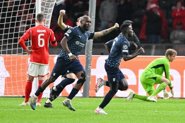 Football, Men, 2023 2024 season, UEFA Champions League Group C, Matchday 2 , 1 FC Union Berlin Sporting Braga, v l Bruma Sporting Braga goal celebration, cheers after scoring 2 2, 03 10 2023, Copyright: xMatthiasxKochx
