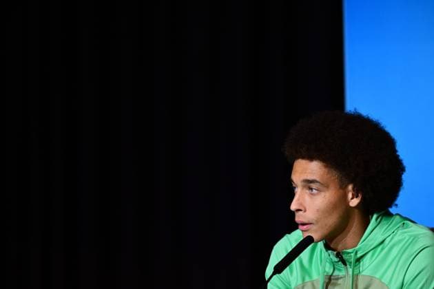 MADRID - Axel Witsel of Atletico Madrid during Atletico Madrid s press conference, PK, Pressekonferenz ahead of the UEFA Champions League match against Feyenoord at Estadio Metropolitano on October 3, 2023 in Madrid, Spain. ANP OLAF KRAAK UEFA Champions League 2023 24 MD-1 2023 2024 xVIxANPxSportx xxANPxIVx 480134384 originalFilename: 480134384.jpg