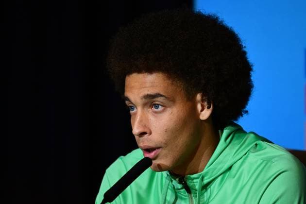 MADRID - Axel Witsel of Atletico Madrid during Atletico Madrid s press conference, PK, Pressekonferenz ahead of the UEFA Champions League match against Feyenoord at Estadio Metropolitano on October 3, 2023 in Madrid, Spain. ANP OLAF KRAAK UEFA Champions League 2023 24 MD-1 2023 2024 xVIxANPxSportx xxANPxIVx 480134424 originalFilename: 480134424.jpg