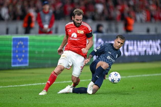 03 10 2023, Football, Champions League, 2 matchday, 2023 2024 season, 1 FC Union Berlin Sporting Braga, Lucas Tousart Union Berlin , Rodrigo Zalazar Martinez SC Braga xRHR PHOTO TKx Copyright: RHR-FOTOx RHR-FOTO TK