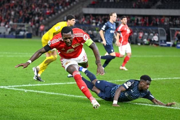 03 10 2023, Football, Champions League, Matchday 2, Season 2023 2024, 1 FC Union Berlin Sporting Braga, Sheraldo Becker Union Berlin , Josafat Mendes SC Braga , Goalkeeper Matheus Magalhaes SC Braga xRHR PHOTO TKx Copyright: RHR-FOTOx RHR-FOTO TK