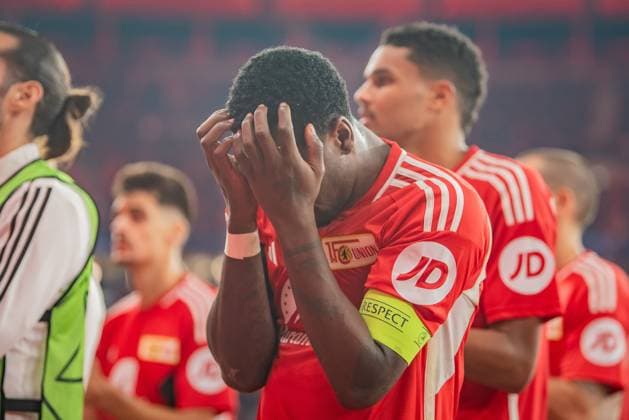 UEFA Champions League 1 FC Union Berlin vs Sporting Braga Berlin, 03 10 2023 Sheraldo Becker 1 FC Union Berlin, 27 frustrated after defeat UEFA Champions Leaguel 1 FC Union Berlin vs Sporting Braga, Olympiastadion, Berlin, 03 10 2023 Copyright: xBEAUTIFULxSPORTS LucianoxLimax