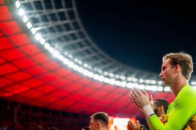 03 10 2023, xfrx, football UEFA Champions League, Union Berlin Sporting Braga emspor, v l Frederik Ronnow Union Berlin DFL DFB REGULATIONS PROHIBIT ANY USE OF PHOTOGRAPHS as IMAGE SEQUENCES and or QUASI VIDEO Berlin